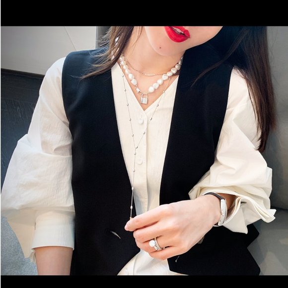 NWOT The Only Alice White Shirt Dress Puff Sleeves - Picture 5 of 7